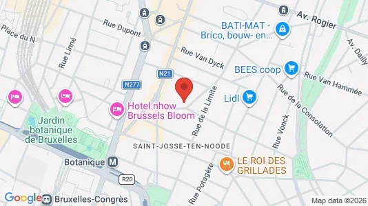 Apartments for rent i Brussels Sint-Joost-ten-Node - kort over placeringen