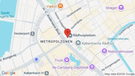 Rooms for rent i Vesterbro - kort over placeringen