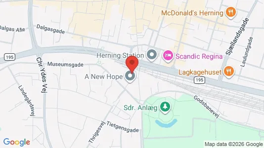 Apartments for rent i Herning - kort over placeringen