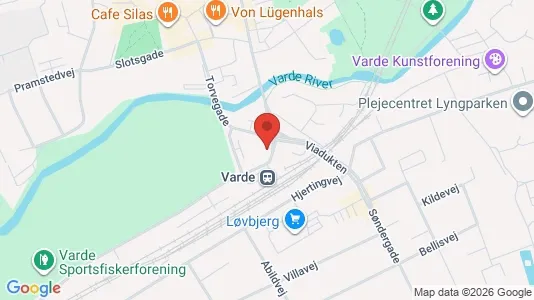 Apartments for rent i Varde - kort over placeringen