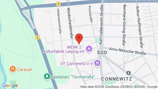 Apartments for rent i Leipzig - kort over placeringen