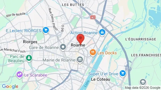 Apartments for rent in Roanne - Photo from Google Street View