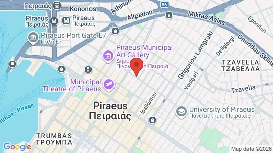 Apartments for rent i Piraeus - kort over placeringen