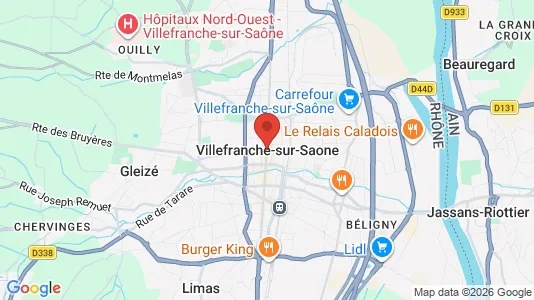 Houses for rent i Villefranche-sur-Saône - kort over placeringen
