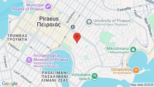 Apartments for rent i Piraeus - kort over placeringen