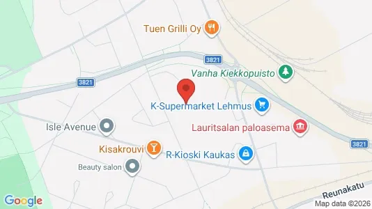 Apartments for rent i Lappeenranta - kort over placeringen