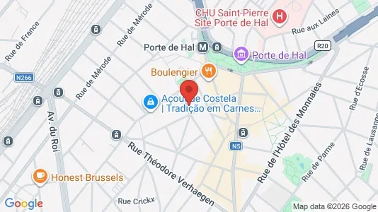Apartments for rent i Brussels Sint-Gillis - kort over placeringen