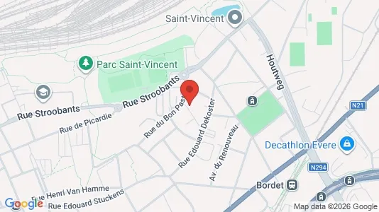 Apartments for rent i Brussels Evere - kort over placeringen