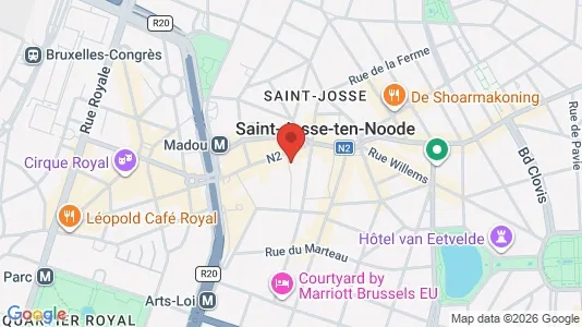 Apartments for rent i Brussels Sint-Joost-ten-Node - kort over placeringen