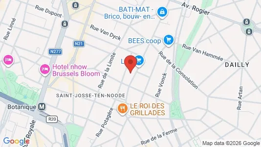 Apartments for rent i Brussels Sint-Joost-ten-Node - kort over placeringen