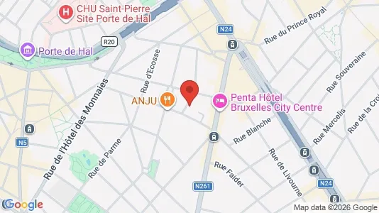 Apartments for rent in Brussels Sint-Gillis - Photo from Google Street View