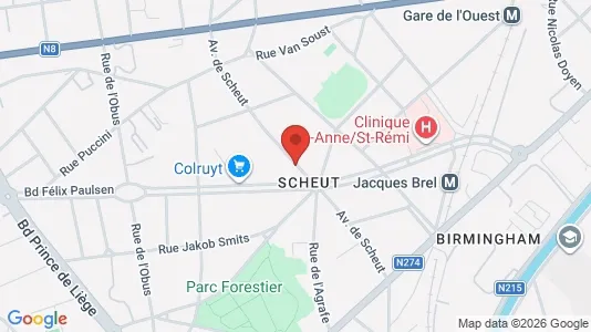 Apartments for rent in Brussels Anderlecht - Photo from Google Street View