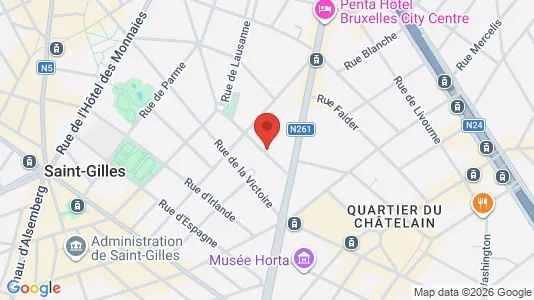 Apartments for rent in Brussels Sint-Gillis - Photo from Google Street View