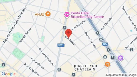 Apartments for rent i Brussels Sint-Gillis - kort over placeringen