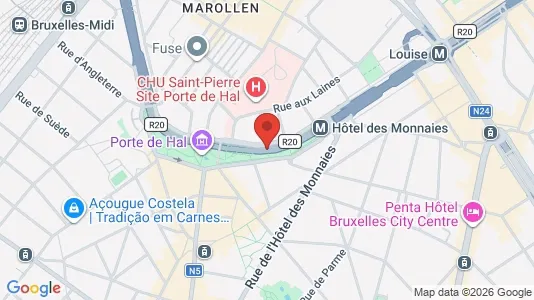 Apartments for rent i Stad Brussel - kort over placeringen