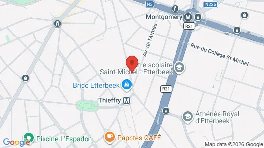Apartments for rent in Brussels Etterbeek - Photo from Google Street View