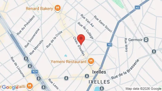 Apartments for rent i Brussels Elsene - kort over placeringen