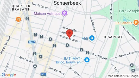 Apartments for rent in Brussels Schaarbeek - Photo from Google Street View