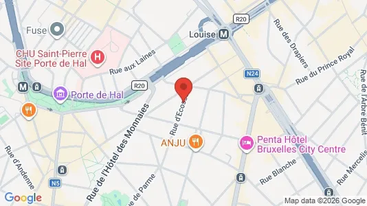 Apartments for rent i Brussels Sint-Gillis - kort over placeringen