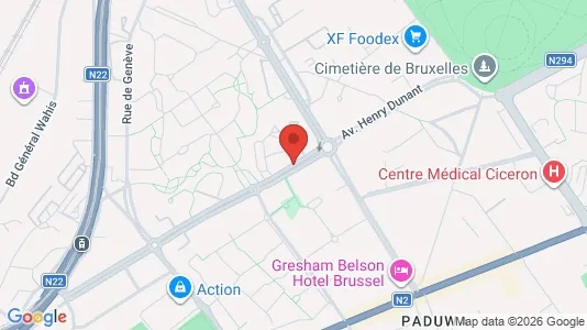 Apartments for rent i Brussels Evere - kort over placeringen