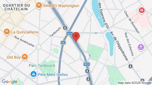 Apartments for rent i Brussels Elsene - kort over placeringen