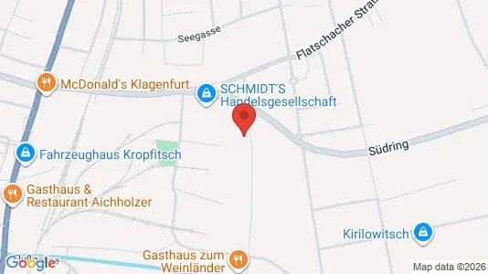 Apartments for rent i Ebenthal in Kärnten - kort over placeringen