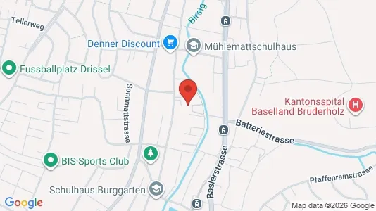 Apartments for rent i Arlesheim - kort over placeringen