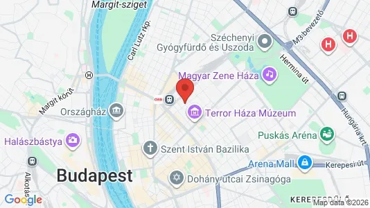 Apartments for rent i Budapest Terézváros - kort over placeringen