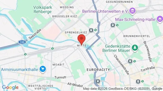 Apartments for rent i Berlin Mitte - kort over placeringen