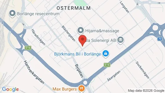 Apartments for rent i Borlänge - kort over placeringen