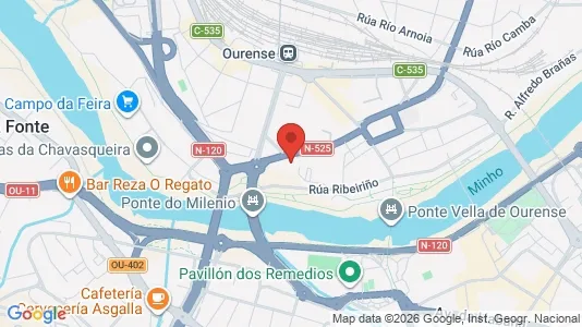 Apartments for rent in Ourense - Photo from Google Street View