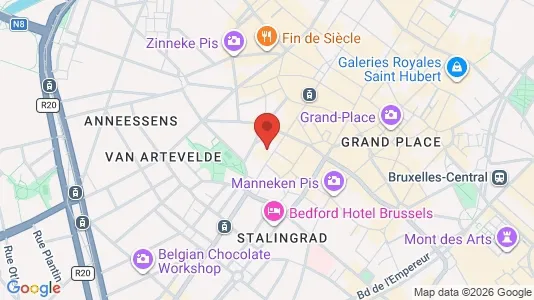 Apartments for rent i Stad Brussel - kort over placeringen
