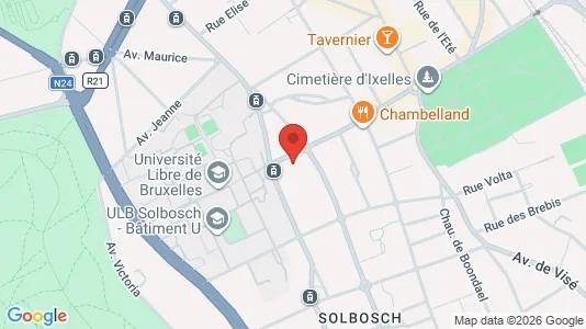 Apartments for rent i Brussels Elsene - kort over placeringen
