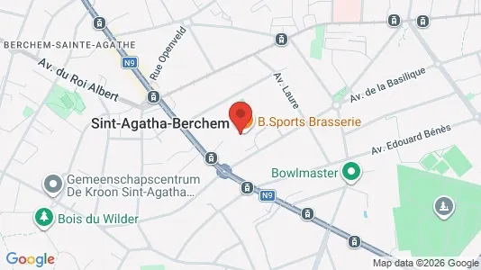 Apartments for rent i Brussels Sint-Agatha-Berchem - kort over placeringen