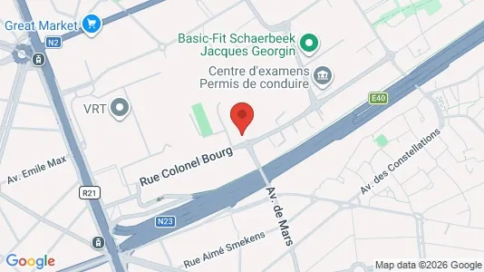 Apartments for rent in Brussels Schaarbeek - Photo from Google Street View