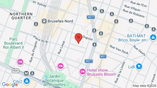 Apartments for rent i Brussels Sint-Joost-ten-Node - kort over placeringen