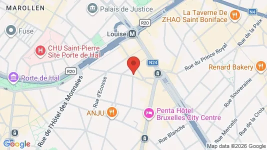 Apartments for rent i Brussels Sint-Gillis - kort over placeringen
