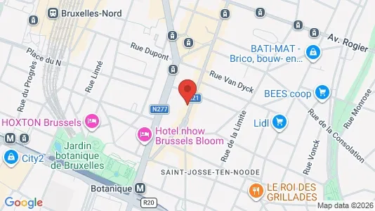 Apartments for rent i Brussels Sint-Joost-ten-Node - kort over placeringen