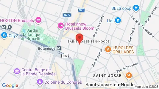 Apartments for rent i Brussels Sint-Joost-ten-Node - kort over placeringen