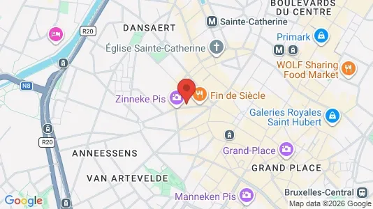 Apartments for rent i Stad Brussel - kort over placeringen