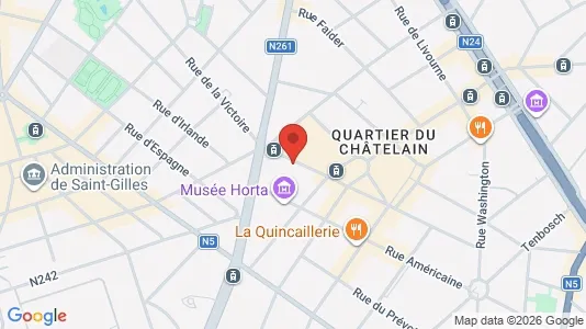Apartments for rent i Brussels Sint-Gillis - kort over placeringen
