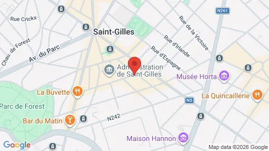 Apartments for rent i Brussels Sint-Gillis - kort over placeringen