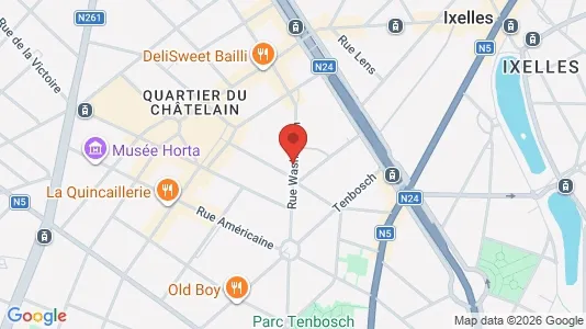 Apartments for rent i Brussels Elsene - kort over placeringen