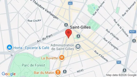 Apartments for rent i Brussels Sint-Gillis - kort over placeringen