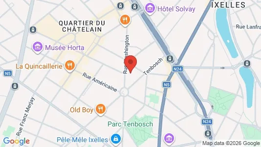 Apartments for rent i Brussels Elsene - kort over placeringen