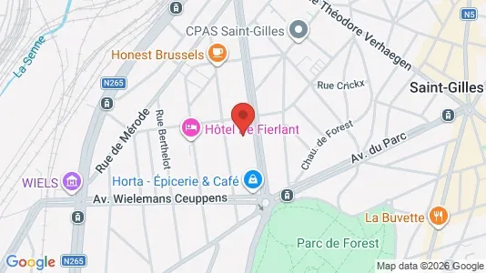 Apartments for rent i Brussels Vorst - kort over placeringen