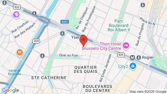Apartments for rent i Stad Brussel - kort over placeringen