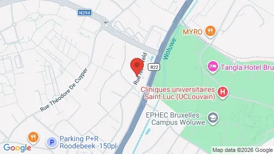 Apartments for rent i Brussels Sint-Lambrechts-Woluwe - kort over placeringen