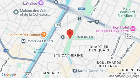 Apartments for rent i Stad Brussel - kort over placeringen