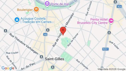 Apartments for rent i Brussels Sint-Gillis - kort over placeringen